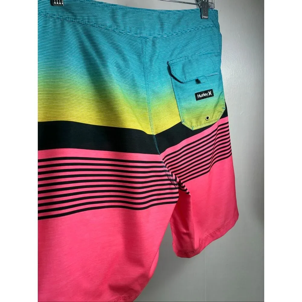 Hurley Swim Trunks in Multicolor Size 32 - Picture 3 of 9